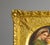 Gold Antique KPM-Style Porcelain Plaque, Madonna Della Sedia After Raphael, Signed Spitz, Giltwood Frame For Sale - Image 8 of 11
