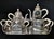 Mid-Century Modern 1950s Ocean Liner Silver Plated Pewter Tea Service Maritime Tea Set Cosulich Line Cosi Tabellini Italy - Set of 5 For Sale - Image 3 of 11