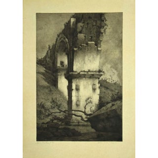 Bruno Croatto - the Bridge - Original Etching - 1897 For Sale