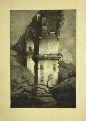 Bruno Croatto - the Bridge - Original Etching - 1897