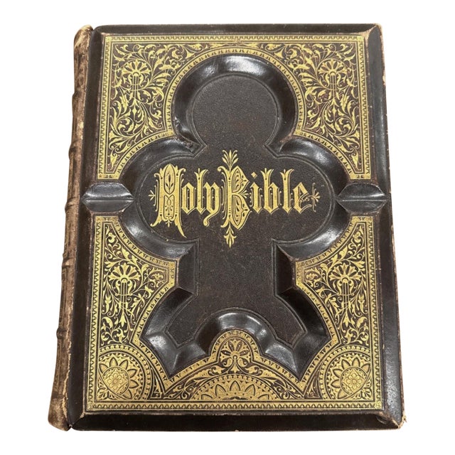 1883 Holy Bible With Illustrated History of the New and Old Testaments For Sale