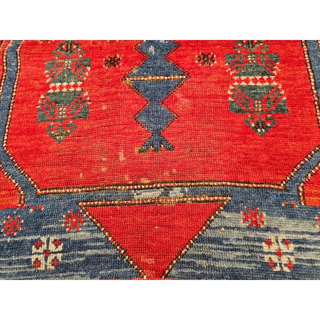 19th Century Handwoven Anatolian Village Rug. Handwoven Prayer Design, 3' x 5' For Sale - Image 16 of 18