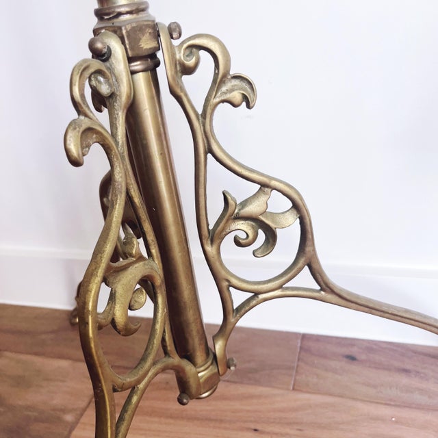 Hollywood Regency Antique Hollywood Regency Brass Towel Rack For Sale - Image 3 of 5