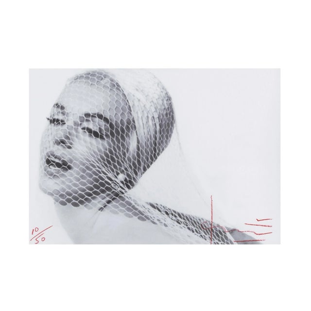 Marilyn in the wedding veil Bern Stern print on photo paper inkjet technique paper dimension: 48 X 33 cms dimension photo:...