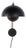Flowerpot VP8 Wall Lamp in Black by Verner Panton for &Tradition For Sale