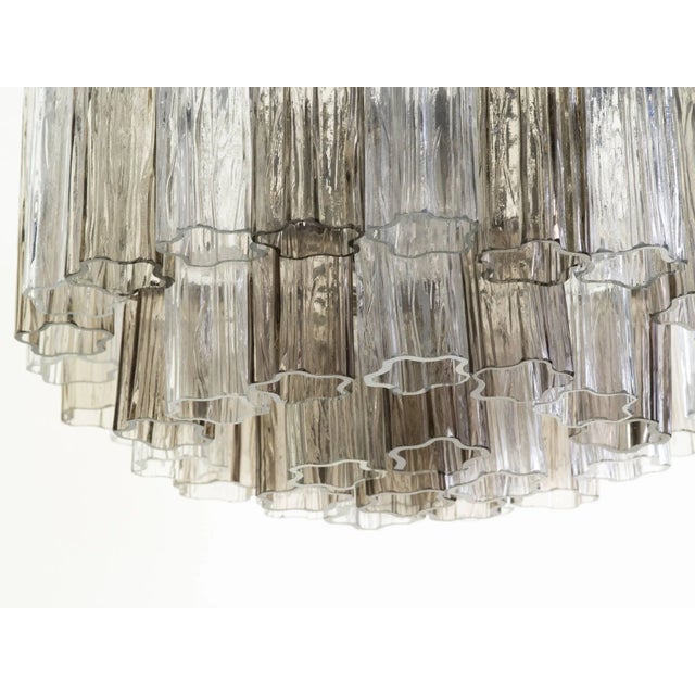 Transparent Tronchi Three-Tiered Chandelier For Sale - Image 8 of 11