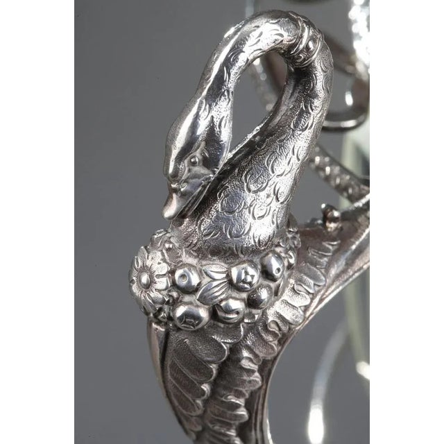 Silver and Cut-Crystal Confiturier with Spoons, Set of 13 For Sale - Image 17 of 18