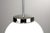 Hanging made of chrome-plated brass, ball made of white glossy opal layer glass. European Plug (up to 250V).The wiring of...