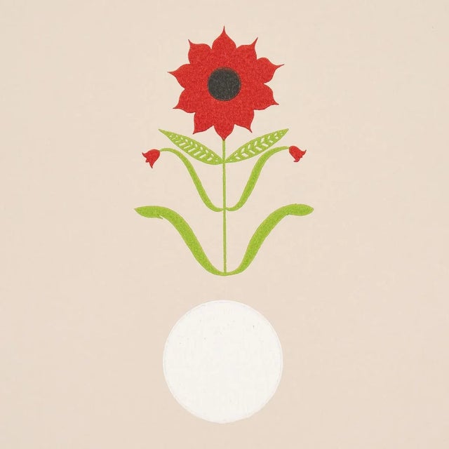 Contemporary SAMPLE - Schumacher x Peg Norriss Forget Me Dots Wallpaper In Neutral For Sale - Image 3 of 4