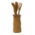 2010s Chinese Light Brown Wood Tea Leaf Picking Scooper Tools Set For Sale - Image 5 of 5