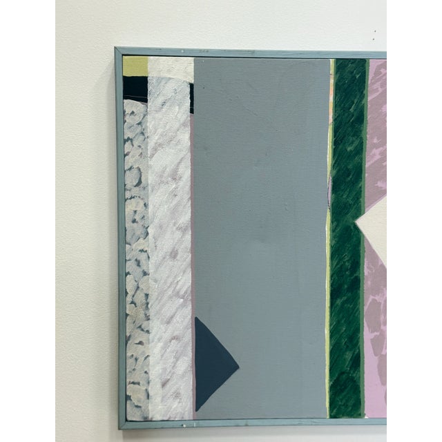 Purple 1979 Abstract Postmodern Painting by Harley Francis For Sale - Image 8 of 12