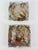 Set of two Murano glass wall lamps, 1970s Handcrafted Murano glass, characterized by a rough, frosted texture with...