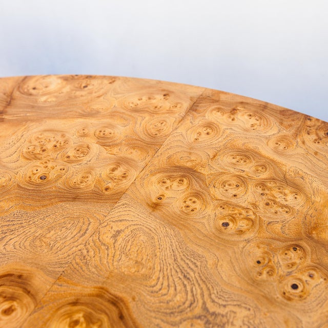 Vintage Mid Century Walnut & Burl Drum Side Tables by Cal Mode For Sale - Image 9 of 15