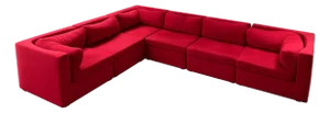 1980s Attributed to Milo Baughman for Thayer Coggin 6-Piece Modular Sectional Sofa