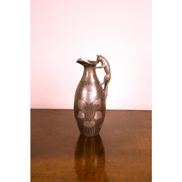 Metal Swedish Pewter Pitcher by Schreuder & Olsson Stockholm, 1908 For Sale - Image 7 of 12