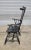 Mid 20th Century Mid 20th Century Black Windsor Fan-Back Armchair Carved Knuckles Antiquity Delafield Wisconsin For Sale - Image 5 of 6