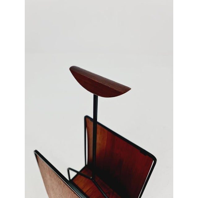 Mid-Century Danish Teak Magazine Rack, 1960s For Sale - Image 3 of 10