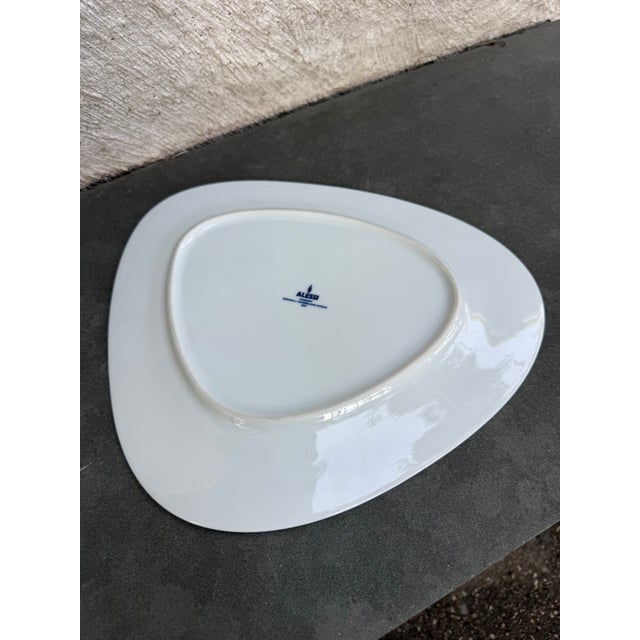 Contemporary Alessi Germany Colombina White Porcelain Platter Dorinana E Massimiliano Fuksas For Sale - Image 3 of 4