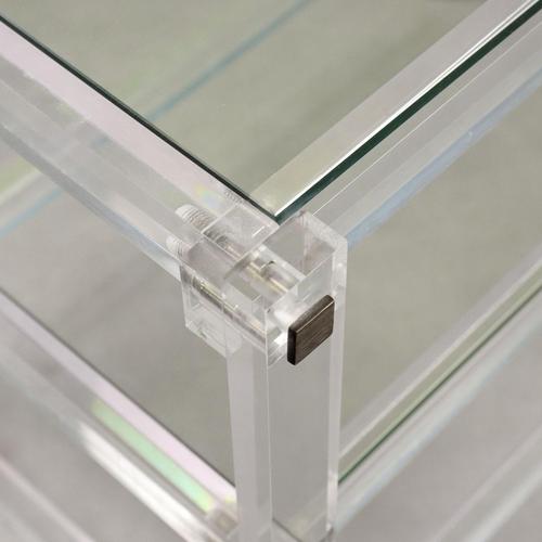 Vintage Coffee Table in Acrylic Glass, 1980s For Sale - Image 4 of 8