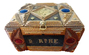 Tramp Art Wedding Box, 1920s