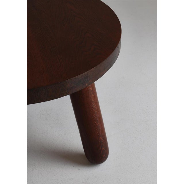 Danish Modern Stained Oak Side Table attributed to Otto Færge, Denmark, 1940s For Sale - Image 10 of 18