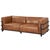 Industrial Henry Industrial Modern Leather Sofa - Black For Sale - Image 3 of 12
