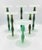 Postmodern Postmodern Orrefors "Celeste" Candle Holders by Anne Nilsson Squiggle 6pc Set For Sale - Image 3 of 6