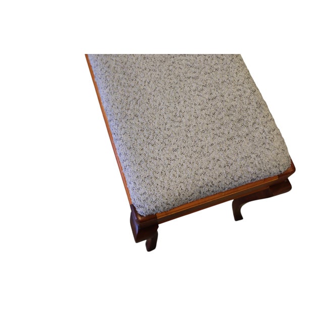 Piano Stool in Stained Birch with Storage, 1950s For Sale - Image 4 of 8
