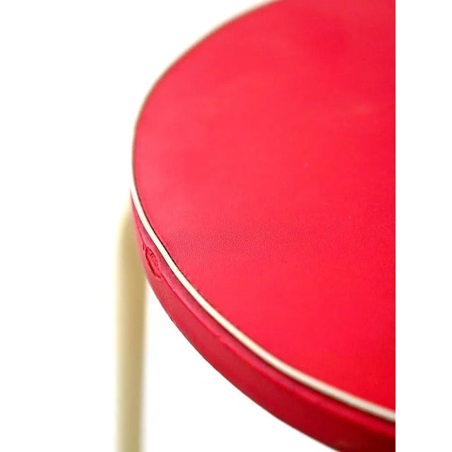 Vintage Metal Stool, 1960s For Sale - Image 4 of 7