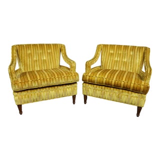 Mid Century Louis XVI Style Club Chairs - a Pair For Sale