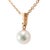 Mikimoto Morning Dew 18k Rose Gold 3 Diamonds 10mm Pearl Pendant Necklace For Sale - Image 4 of 8