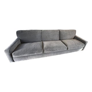 21st Century Contemporary Holly Hunt Upholstered 3 Seat Sofa , Luxury Designer Fabric For Sale
