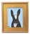 Folk Art Bunny Rabbit Hare Oil Painting Including the Antiqued Gold Wood Frame For Sale In Los Angeles - Image 6 of 6
