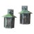 Arts and Crafts Wall Lantern /Sconces With Art Glass Shade For Sale
