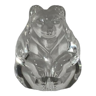 Steuben Crystal Bear - Signed For Sale