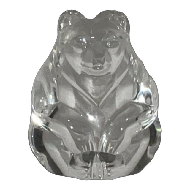 Steuben Crystal Bear - Signed For Sale
