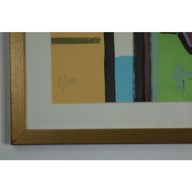 Yellow Ibrahim Kodra Serigraphy, 1980 For Sale - Image 8 of 9