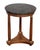 19th Century French Empire Round Table or Gueridon of Walnut With Marble Top For Sale - Image 5 of 10