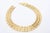 Metal Vintage Reticulated Textural Gold Plated Collar Necklace, 1960's For Sale - Image 7 of 10