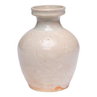 Chinese Cloud Celadon Bottle Vase, C. 1900 For Sale
