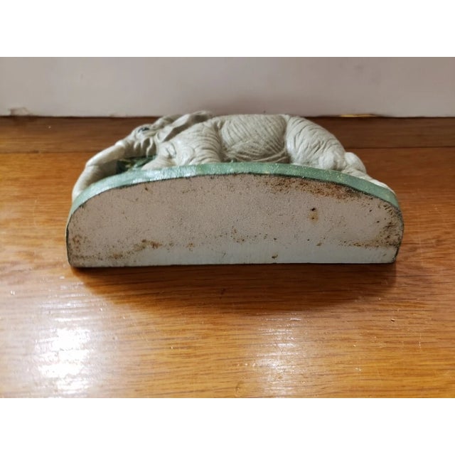 Vintage Cast Iron Elephant Door Stop For Sale In New Orleans - Image 6 of 7