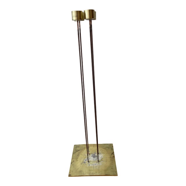 Modern Four-Rod Bronze Sonambient Sculpture by Val Bertoia For Sale