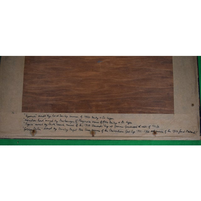 A Set of Four Framed Images Relating to 1930s Horseracing Derby & Grand National Etc For Sale - Image 4 of 7