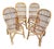 Vintage Rattan Chairs, 1960s, Set of 4 For Sale