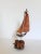 Mid-Century Brutalist Burlwood & Copper Sailboat For Sale - Image 13 of 13
