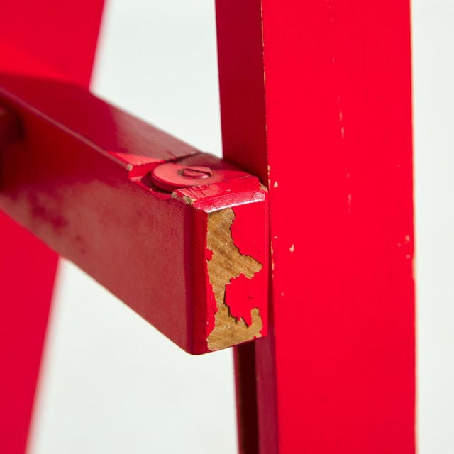 Set of Beech Foldable Chairs by Aldo Jacober for Alberto Bazzani, 1960s For Sale - Image 12 of 17