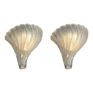 1970s Murano Graniglia Sconces by Fabbian, a Pair