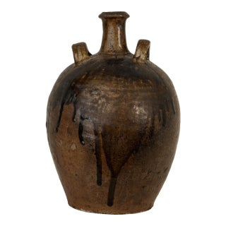 19th Century French Provincial Stoneware Jug For Sale