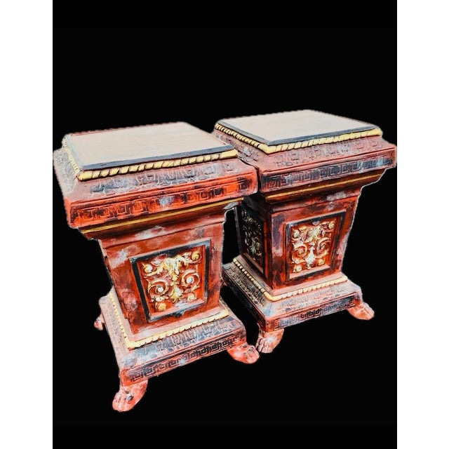 Very beautiful and unique French cast iron garden planters with claw feet a pair. And option if you don’t need extra...