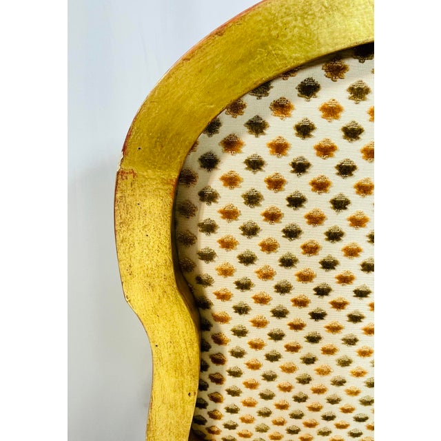 Gold Set of 8 Dining Chairs in the Louis XVI Style by Dennis & Leen, Usa 1980's For Sale - Image 8 of 12